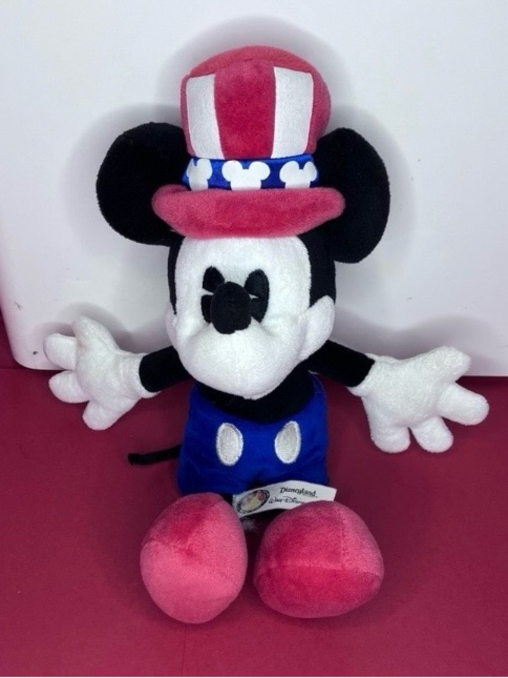 Disney Parks Uncle Sam Mickey Mouse Patriotic Plush 11” Americana